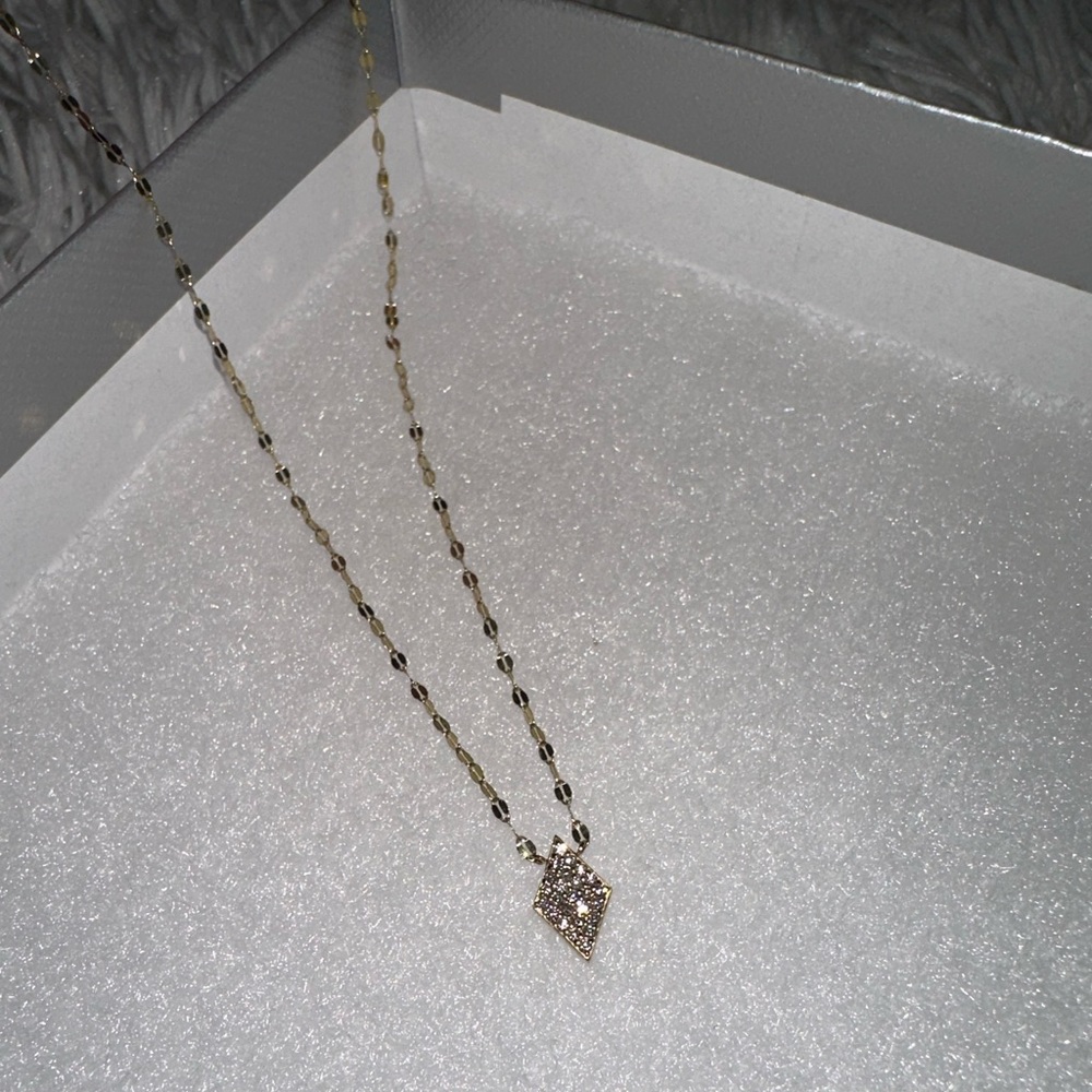 LANA
14k Diamond Mini Kite Pendant Necklace - Picture 8 of 8